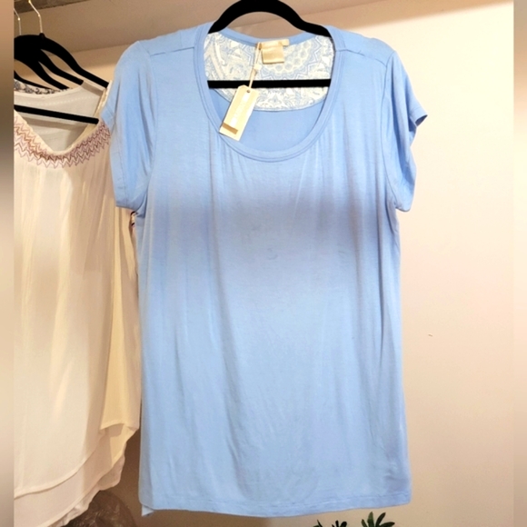 ivy ink Tops - NWT IVY INK SILKY SLATE BLUE TSHIRT L